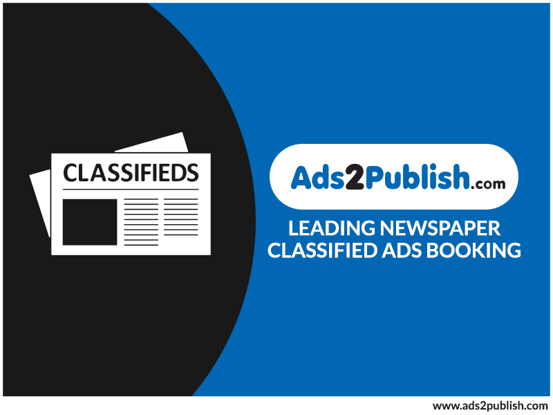 Book Newspaper Classifieds Ads Online